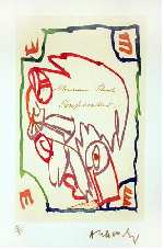 Carta canta 08 (Stock confidentiel), Pierre&nbsp;ALECHINSKY