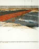 Ten million oil drums wall, project for the Suez Canal, Javachev&nbsp;CHRISTO
