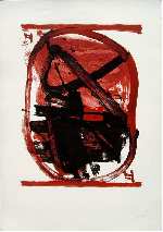 Ovale rouge et noir (973), Antoni&nbsp;TAPIES