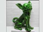 Cloned Green Metallic Chihuahua with sneakers, William&nbsp;SWEETLOVE