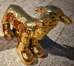 Cloned Gold porcelain lamb with boots, William&nbsp;SWEETLOVE