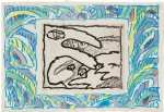 De toutes parts (+ aquarelle), Pierre&nbsp;ALECHINSKY